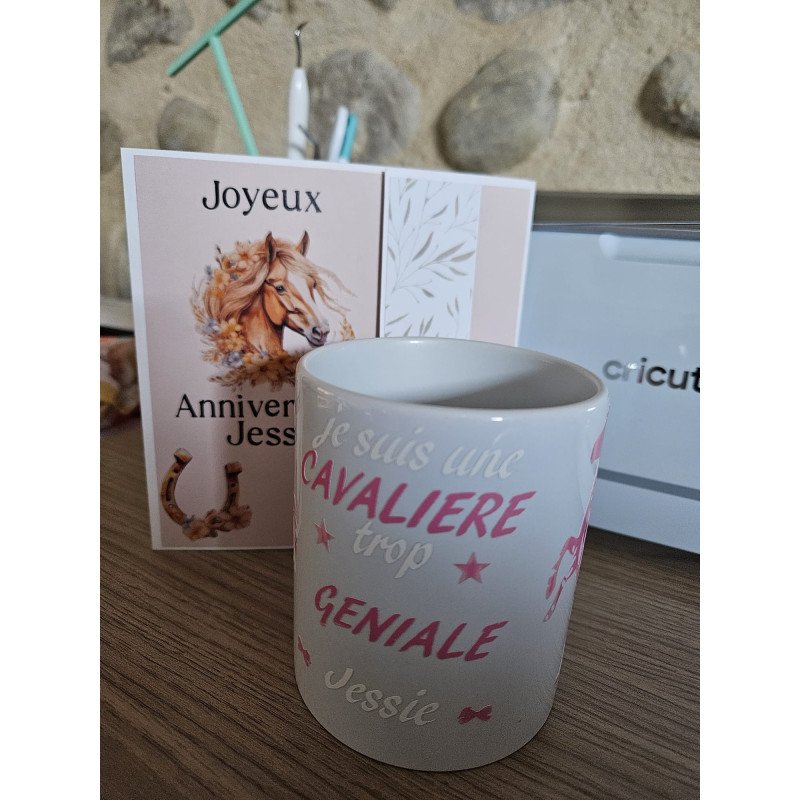 Mug personnalisé en céramique - Cadeau unique-Amoureux des chevaux