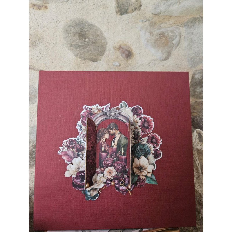 Album photo scrapbooking personnalisé fait main