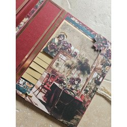 Album photo scrapbooking personnalisé fait main