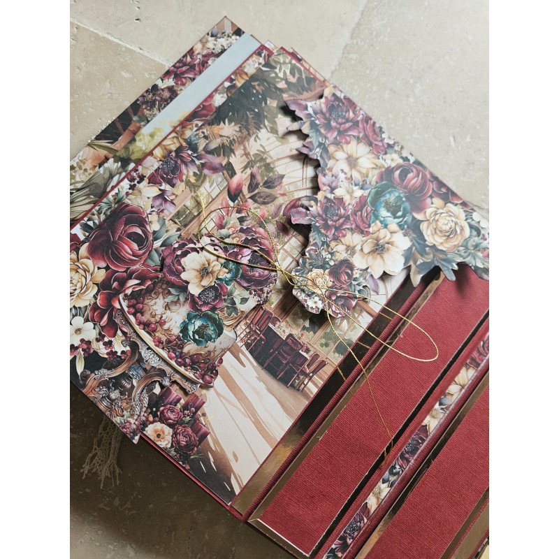 Album photo scrapbooking personnalisé fait main