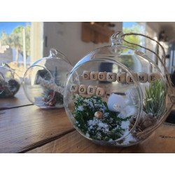 Boule de Noël en verre Ange blanc – Décoration chic et raffinée