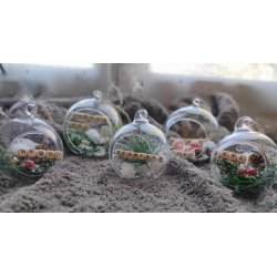 Boule de Noël en verre Souvenir Premier Noël de bébé personnalisé Prénom – Décoration artisanale